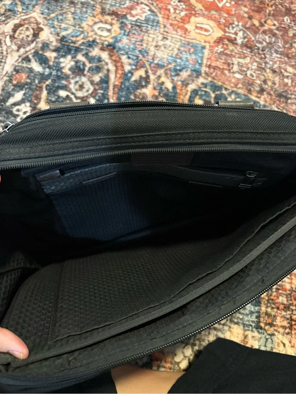 TUMI ALPHA BRAVO BLACK Black Men's Multi-Pocket Messenger Bag